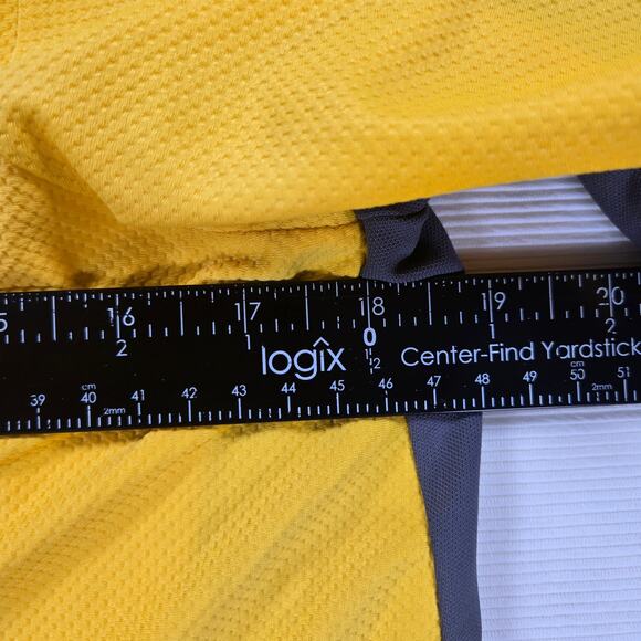 Nike Dri-Fit Yellow Short Sleeve Bike Cycling Zip Up Jersey Men's‎ Size XL - Picture 3 of 9